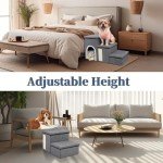 Foldable Dog Stairs for High Beds and Couches