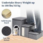 Foldable Dog Stairs for High Beds and Couches