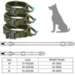 Ledeak Tactical Dog Collar with Handle, Green