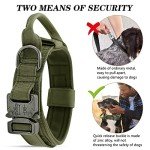 Ledeak Tactical Dog Collar with Handle, Green