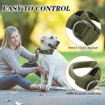 Ledeak Tactical Dog Collar with Handle, Green