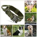 Ledeak Tactical Dog Collar with Handle, Green