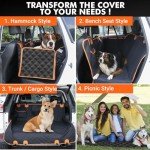 Waterproof Dog Car Seat Cover & Hammock Convertible