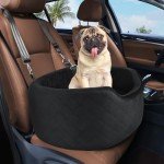 Dog Booster Seat with Safety Leash and Foam