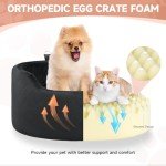 Dog Booster Seat with Safety Leash and Foam