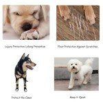 4 Dog Socks with Rubber Bottoms and Straps