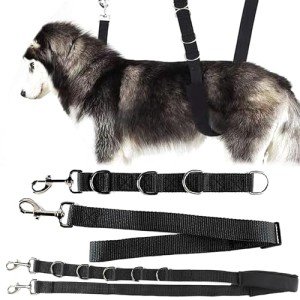 Adjustable Dog Grooming Harness Strap - 3 Pack