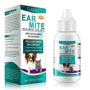 Dog Ear Mite Treatment Drops for Itchy Ears