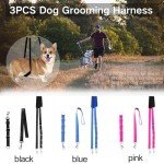 Adjustable Dog Grooming Harness Strap - 3 Pack