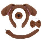 4-Piece Puppy Dog Costume Set for Halloween Fun