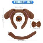 4-Piece Puppy Dog Costume Set for Halloween Fun
