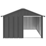 Durable Anthracite Dog House with Protective Roof