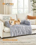 Feandrea Calming FluffyHug Dog Sofa Bed, Grey