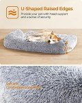 Feandrea Calming FluffyHug Dog Sofa Bed, Grey