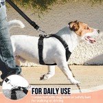 SlowTon Adjustable Dog Car Vest Harness