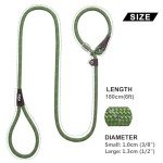 Fida Slip Rope Dog Lead - 1.8m, Reflective Green