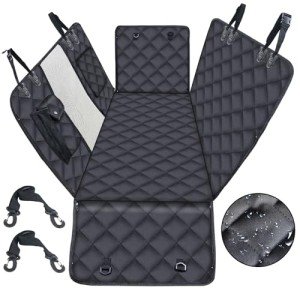 Waterproof Dog Car Seat Cover with Mesh Window