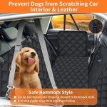 Waterproof Dog Car Seat Cover with Mesh Window