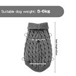 Cozy Knitted Dog Sweater for Winter Use