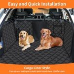 Waterproof Dog Car Seat Cover with Mesh Window