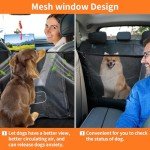 Waterproof Dog Car Seat Cover with Mesh Window