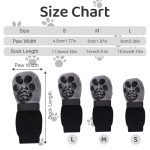 Anti-Slip Dog Socks with Adjustable Straps (3 Pairs)