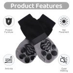 Anti-Slip Dog Socks with Adjustable Straps (3 Pairs)