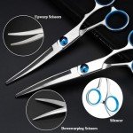 Dog Grooming Scissors Set with Storage Bag