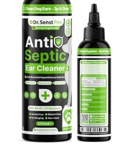 Natural Dog Ear Cleaner - 250ml Antiseptic Drops