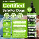 Natural Dog Ear Cleaner - 250ml Antiseptic Drops