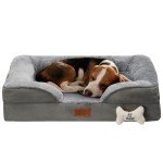 Cozy Orthopedic Dog Sofa Bed - Gray