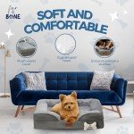 Cozy Orthopedic Dog Sofa Bed - Gray