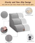 EzKamfort 3-Step Dog Stairs for Beds and Sofas