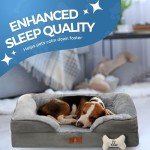 Cozy Orthopedic Dog Sofa Bed - Gray