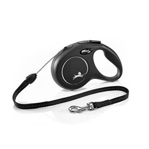 Flexi Classic 8m Black Retractable Dog Lead