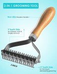 Double-Sided Pet Grooming Brush for Dogs & Cats