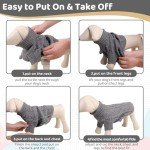 Cozy Dark Grey Knitted Dog Jumper - XS
