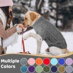 Cozy Dark Grey Knitted Dog Jumper - XS