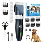 Rechargeable Dog Clippers with LED Display & Combs