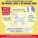 Large Rolling Dog Kennel with Wire Door - Gray