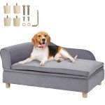 Soft Velvet Pet Sofa for Small Dogs and Cats