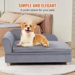 Soft Velvet Pet Sofa for Small Dogs and Cats
