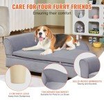Soft Velvet Pet Sofa for Small Dogs and Cats