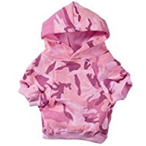Pink Camo Hoodie for Small Dogs, 9