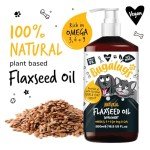 Flaxseed Oil for Dogs - Omega 3 & 6 Supplement