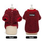 Cozy Fleece Sweater for Small Dogs - Red