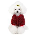 Cozy Fleece Sweater for Small Dogs - Red