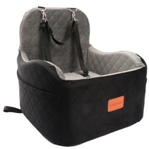 Lealchum Memory Foam Dog Booster Car Seat