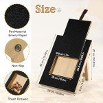 Wooden Dog Scratch Pad with Snack Box