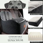 Lealchum Memory Foam Dog Booster Car Seat